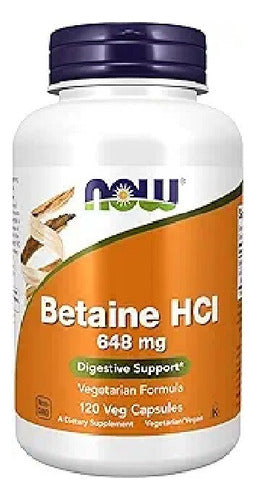 Now - Betaine Hci 648mg, 120capsulas