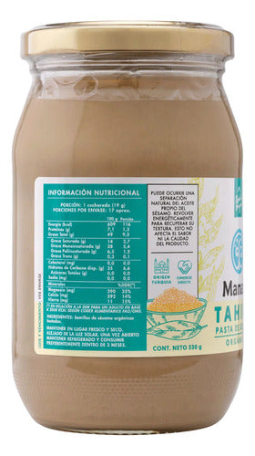 Manare- Tahini Pasta De Sesamo Organico 330g