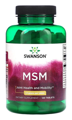 Swanson- Cartílago, Colágeno, Tendones , Msm 1500mg 120capsulas