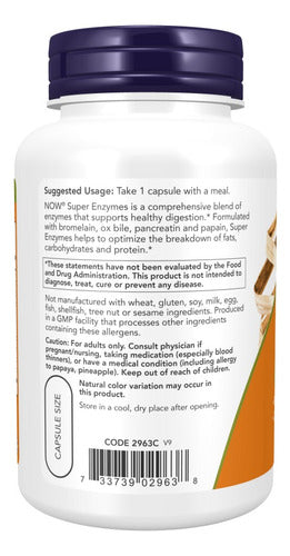 Now Foods - Super Enzimas Digestivas 180 Caps