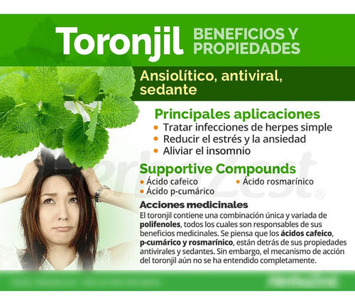 Botica Del Alma - Melisa 100% Pura Y Natural 60 Cap