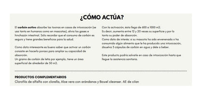 Touch Of Synergy - Carbón Vegetal Activo - 90 Cápsulas 
