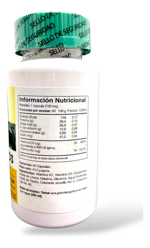 Sigma Nutrition- Vitamina K2 D3 720mg 60cápsulas  Equilibrio