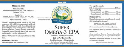 Natures Sunshine - Super Omega 3 Epa 60 Caps