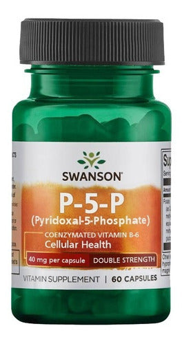 Swanson P-5-p (piridoxal-5-fosfato) Vitamina B-6 60caps Sabor Sin Sabor