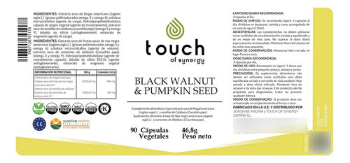 Touch Of Synergy - Black Walnut & Pumpkin Seed 90 Caps