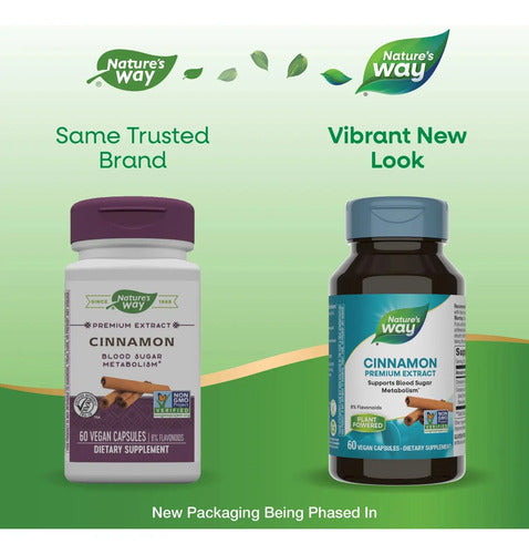 Natures Way - Extracto De Canela 60 Capsulas N/a