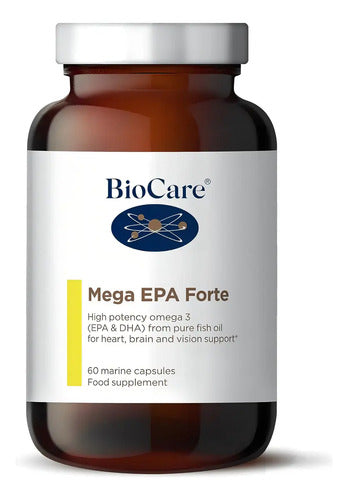 Biocare Mega Epa Forte Omega Alta Potencia 60 Capsulas Sabor Sin Sabor