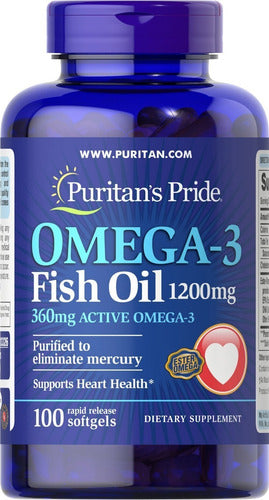 Puritan's Pride Omega-3 Oil 1200 Mg (360 Mg Active Omega-3)