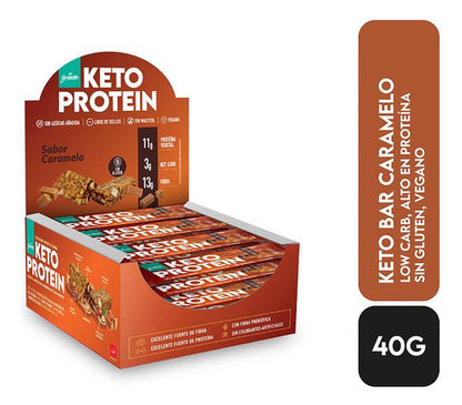 Granolín - Barras Keto Protein Caramelo 40 Gr - 16 uds