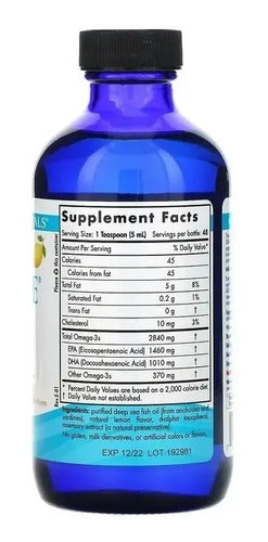 Nordic Naturals- Ultimate Omega 3  237Ml Limón