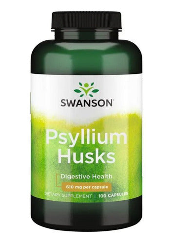 Swanson- Psyllium Husks 610 Mg 100 Capsulas
