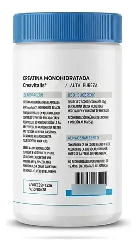 Manare- Creatina Monohidratada 300gr Creavitalis Alta Pureza 