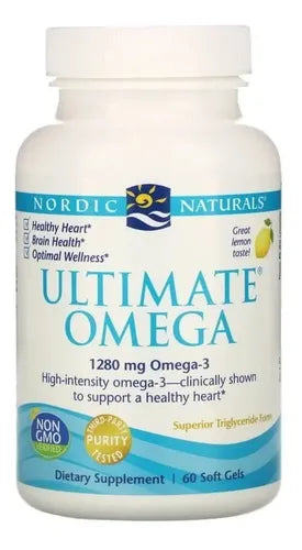 Nordic Naturals - Ultimate Omega 3 1280mg Limón 60capsulas 