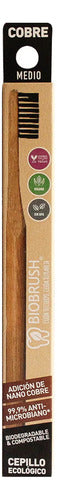 Biobrush- Cepillo De Dientes De Bambú Medio Negro