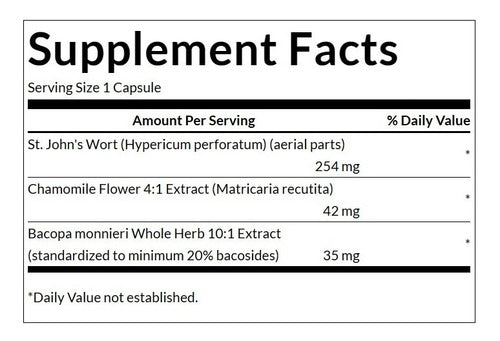  Swanson - Hierba De San Juan, Bacopa Y Manzanillla 60 Caps