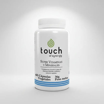 Touch - Super Vitaminas Y Minerales 60 Cápsulas N/a