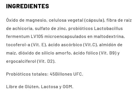 Nup- Apolinary Probióticos + Vitaminas + Minerales  30 Cápsulas