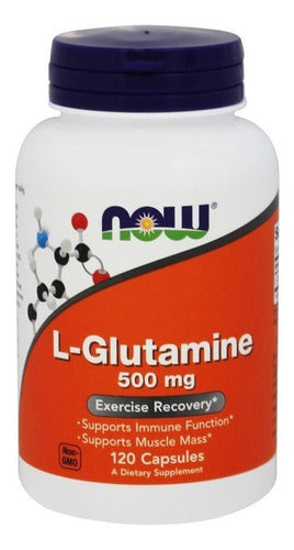 Now - L-glutamina 500 Mg 120 Caps (Recuperación Muscular)