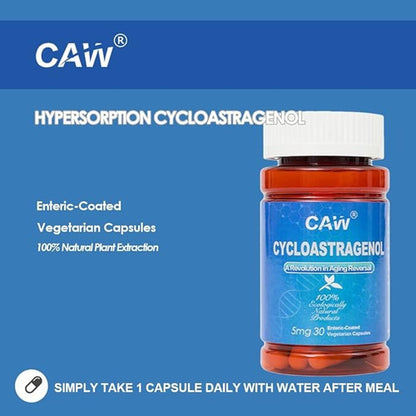 Caw - Cicloastragenol, Telomeros, Anti-envejecimiento 30 Cap