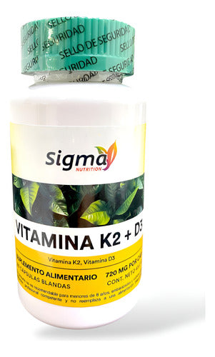Sigma Nutrition- Vitamina K2 D3 720mg 60cápsulas  Equilibrio