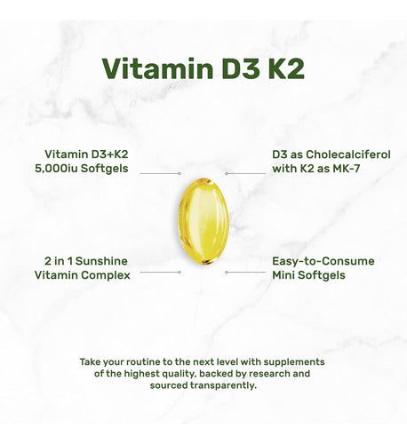 Deal - Vitamina D3+k2 5000ui 250 Caps
