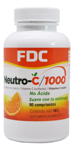 Neutro C 1000 Mg X 90 Comprimidos Sabor Sin Sabor