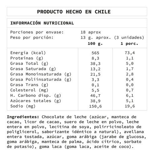 No Es Pecado- Avellanas Bañadas En Chocolate De Leche 220gr