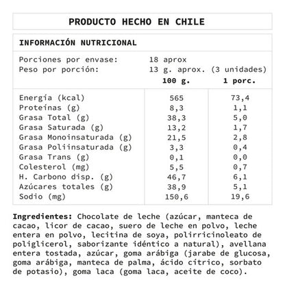 No Es Pecado- Avellanas Bañadas En Chocolate De Leche 220gr