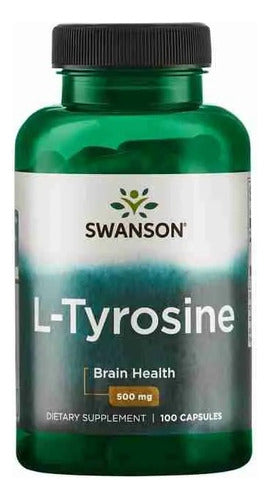 L Tirosina 500 Mg 100 Capsulas. Sistema Nervioso.