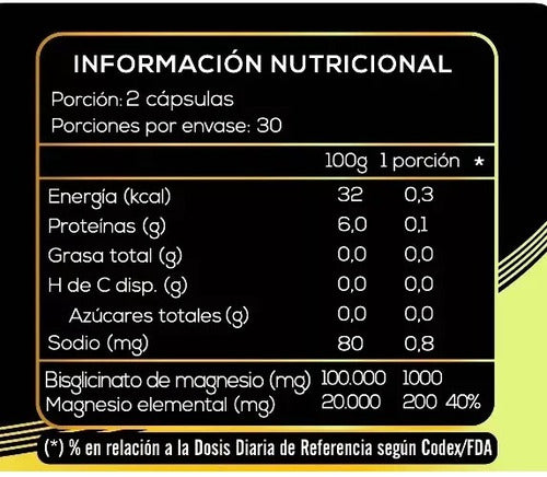 Extremo Sur - 2 X Bisglicinato De Magnesio 500mg 2 Unidades