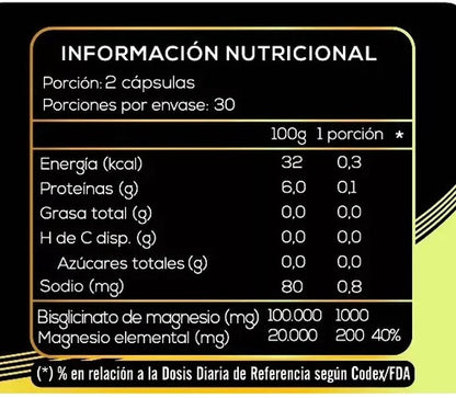Extremo Sur - 2 X Bisglicinato De Magnesio 500mg 2 Unidades