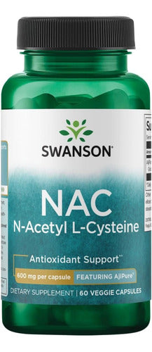 Swanson- Nac Acetyl Cisteina 600mg Grado Farmaceutico 60 Capsulas