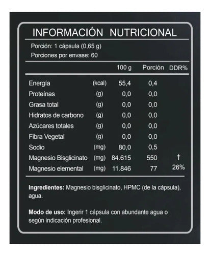FNL- Bisglicinato De Magnesio 60 Cápsulas 