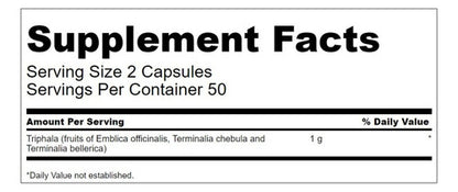 Triphala Premium Detox Antioxidante Digestivo 100 Cap Eg T14
