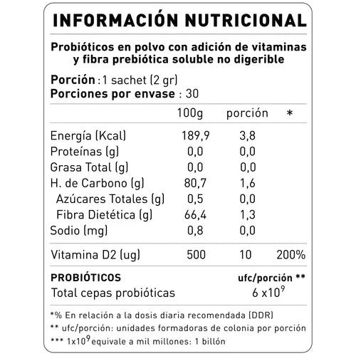 Nup! Kids- Probióticos + Vitamina  D + Prebióticos 30 Sachets