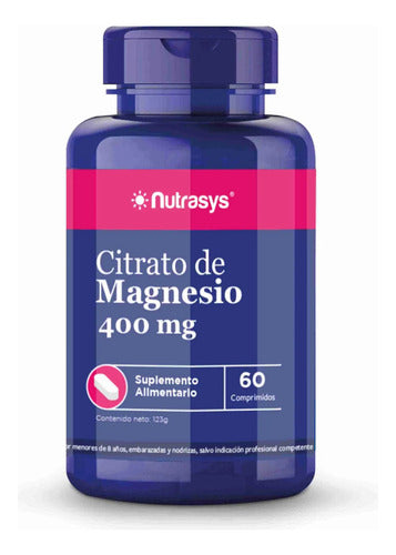 Nutrasys - Citrato De Magnesio 400mg 60 Comprimidos