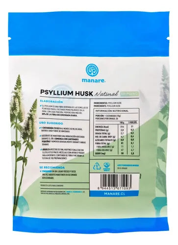 Manare- Psyllium Husk 200 gramos