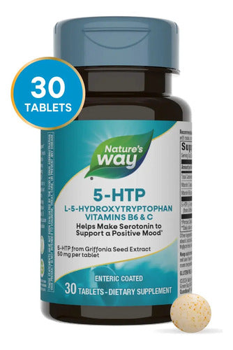 Natures Way - 5-htp + Vit C + B6 (30 Capsulas) N/a