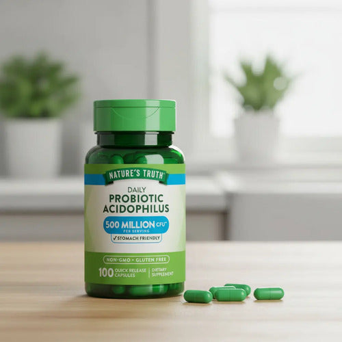 Nature's Truth - Probioticos Acidophilus 100 Capsulas - Sin Sabor