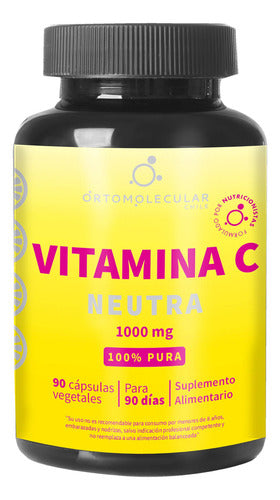 Ortomolecular -Vitamina C Neutra 1.000 Mg 90 Cápsulas 