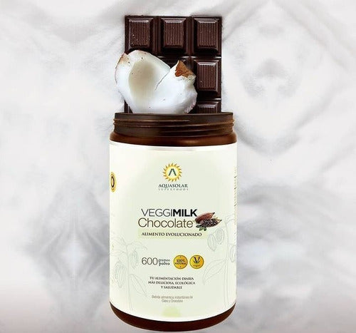 Aquasolar - Veggimilk Chocolate 600gr (leche De Coco, Cacao)