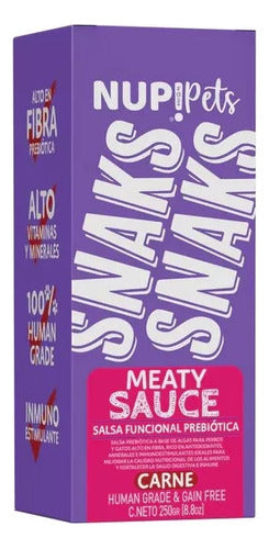 Nup! Pets- Snaks Meaty Sauce perros y gatos 250gramos