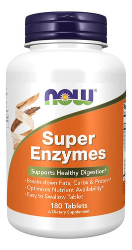  Now Foods- Super Enzimas Digestivas 180 Tabletas