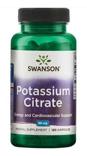 Citrato De Potasio Swanson 99 Mg X 120 Capsulas Vegetales