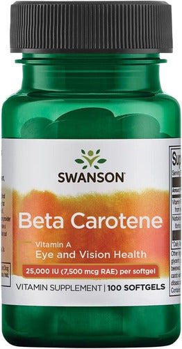 Swanson - Betacaroteno 25000 Ui 100 Softgels