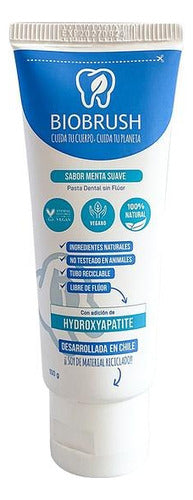 Biobrush- Pasta Dental  Sin Fluor Sabor A Menta Vegano