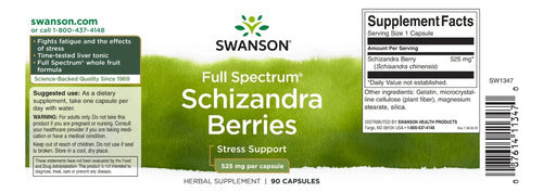 Swanson - Schizandra Berries 525mg 90 Caps