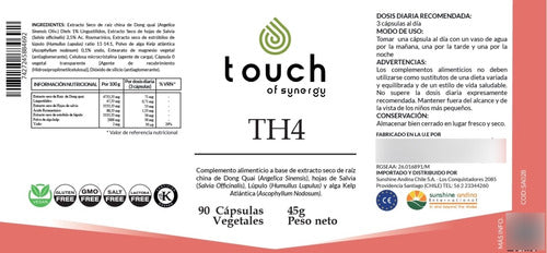 Touch Of Synergy-tiroide Relief (kelp, Salvia, Lúpulo) 90cap