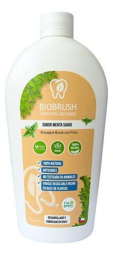 Biobrush-  Enjuague Bucal Sabor Menta 500ml Vegano